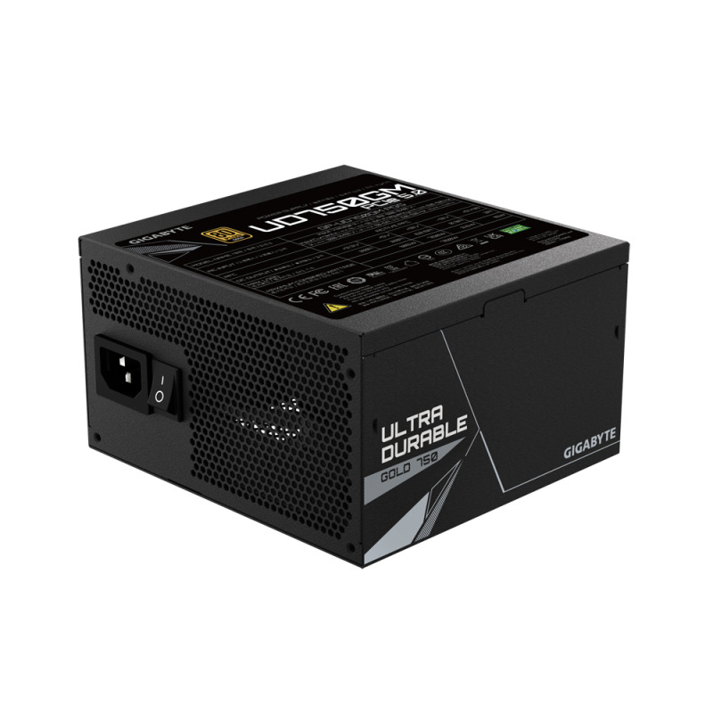 FUENTE DE PODER GIGABYTE GP-UD750GM PG5/80 PLUS ORO /NEGRO/ATX/MODULAR image 4